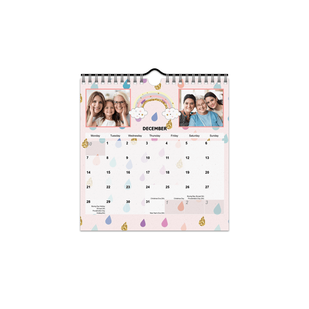 Calendrier Bureau 21x21 (Grande Date)