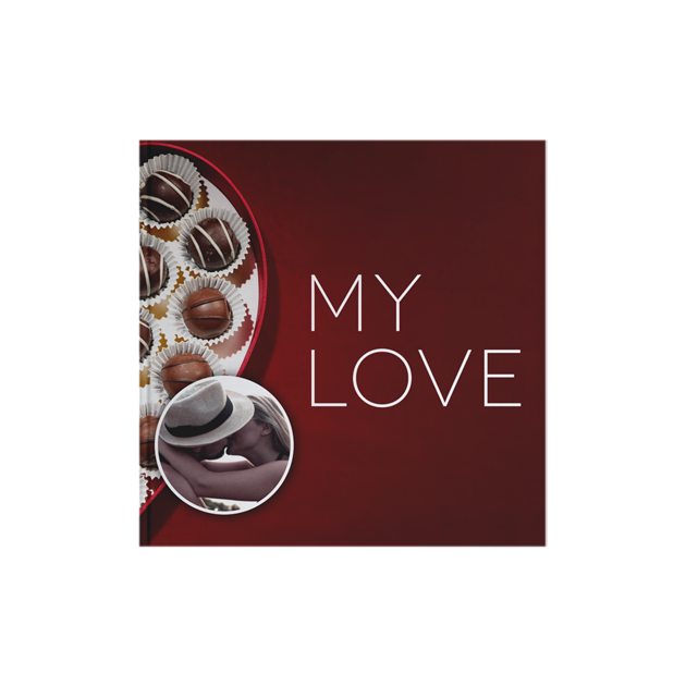 Livre Photo Carré 20cm x 20 cm Amour